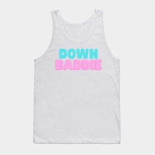 Down Bad Baddie for the Gym TTPD Tay Swiftie Music Pop Fan Tank Top